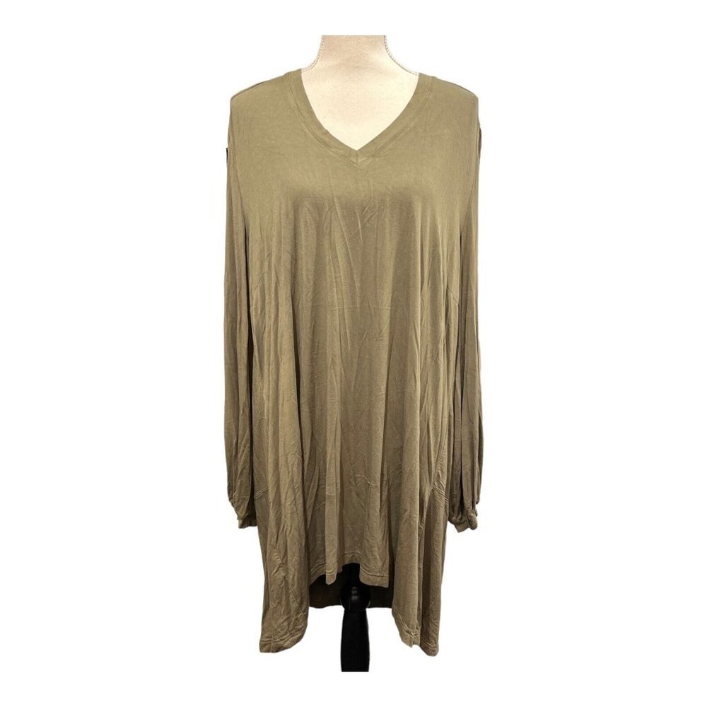 Melissa McCarthy Seven7 Olive Tunic Top